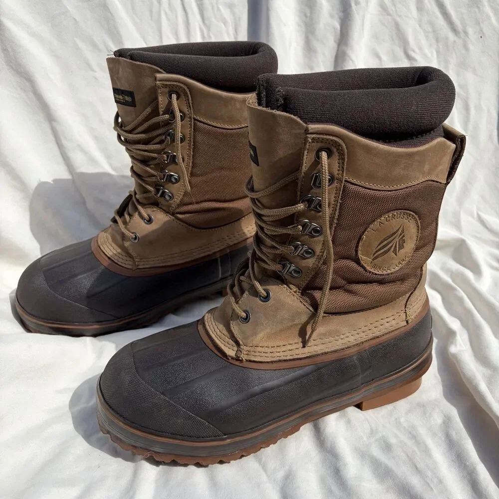 Lacrosse Ice King Leather Winter Snow Ice Fishing Hunting Boots - Men's 11